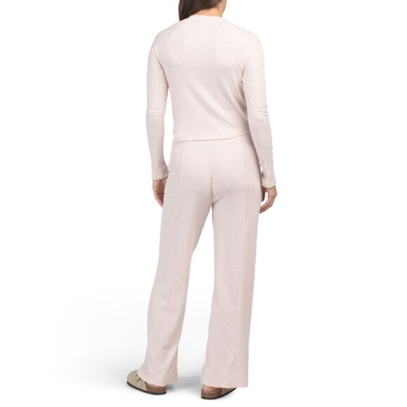 HONEYDEW Magenta Long Sleeve Top And Pants Lounge Set - Picture 2 of 2